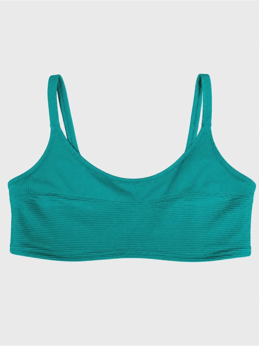 Old Navy Teal & Gold Sparkle Ribbed Bikini Top – Plus Size 2X EUC